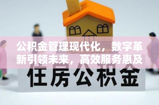 灞桥公积金管理现代化，数字革新引领未来，高效服务惠及民生
