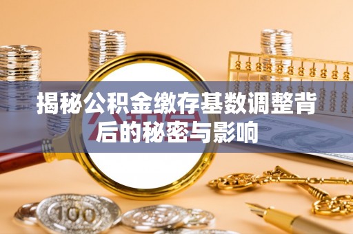 灞桥揭秘公积金缴存基数调整背后的秘密与影响